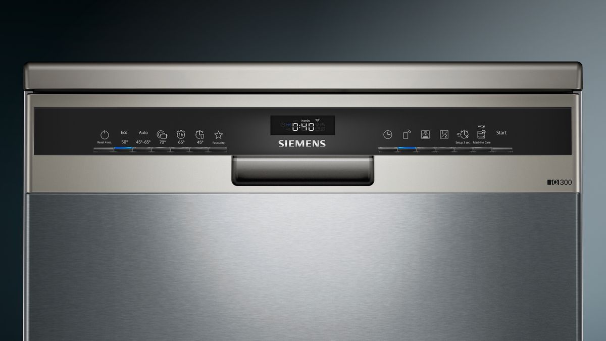 iQ300 free-standing dishwasher 60 cm silver inox SN23HI60CE SN23HI60CE-2