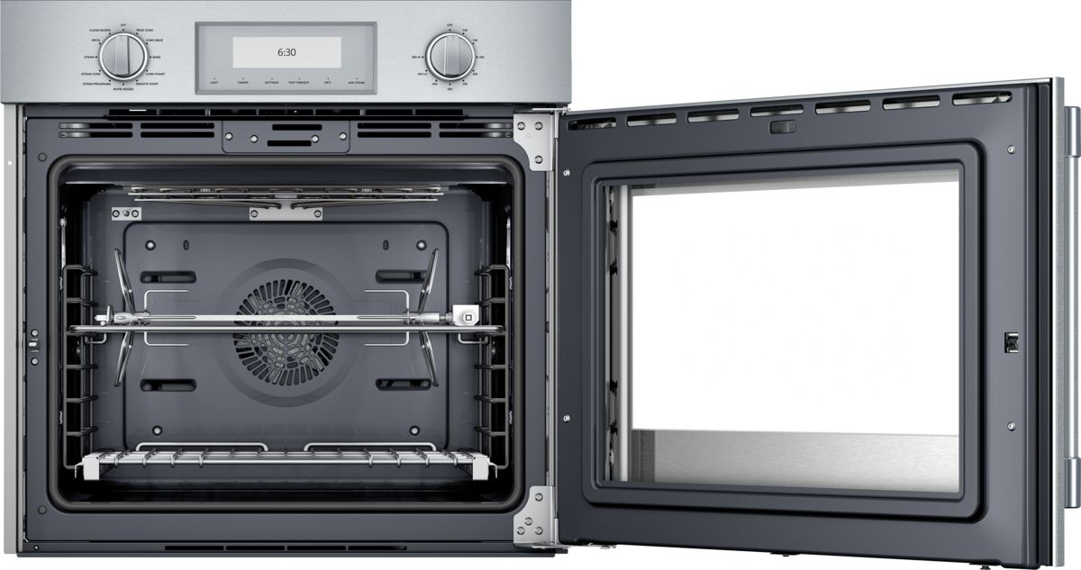 Professional Single Wall Oven 30'' Door hinge: Right, Stainless Steel POD301RW POD301RW-3