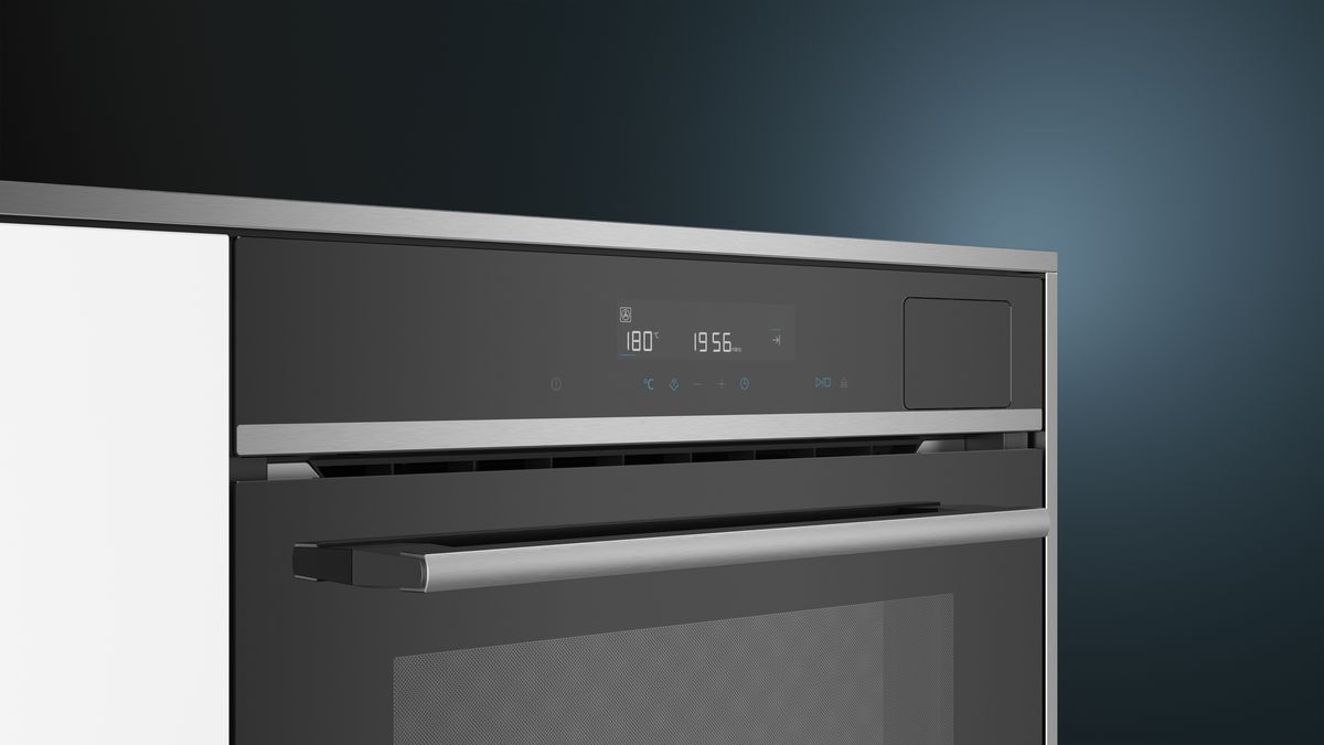 iQ300 Built-in compact oven with steam function 60 x 45 cm Stainless steel CS589ABS0H CS589ABS0H-2
