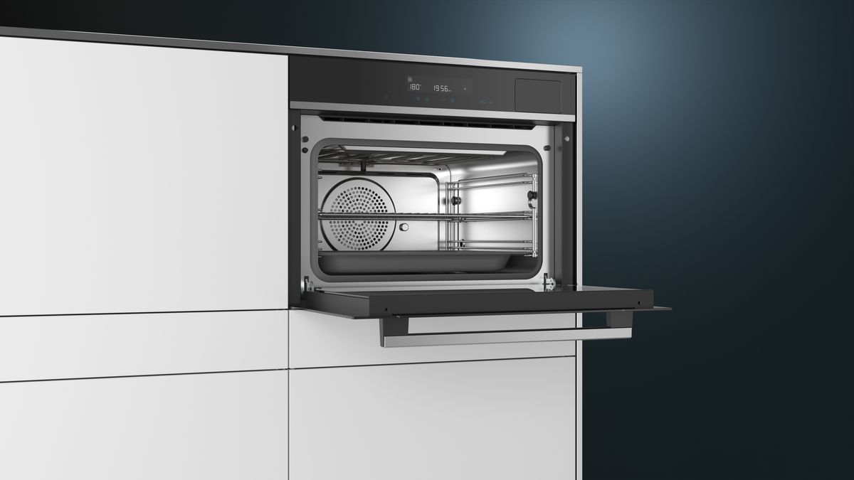 iQ300 Built-in compact oven with steam function 60 x 45 cm Stainless steel CS589ABS0H CS589ABS0H-5