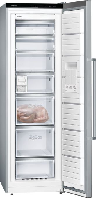 iQ500 free-standing freezer 186 x 60 cm Brushed steel anti-fingerprint GS36NAIFV GS36NAIFV-3