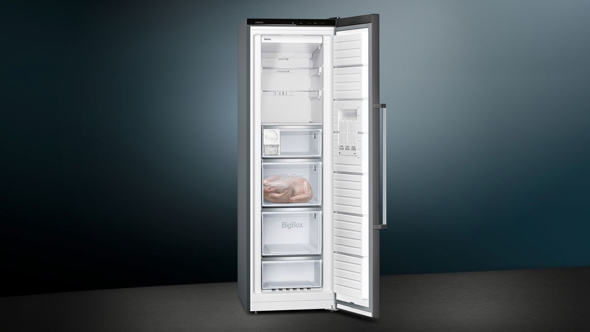 iQ500 free-standing freezer 186 x 60 cm Black stainless steel GS36NAXEP GS36NAXEP-2