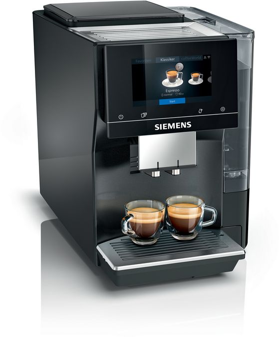 Kaffeevollautomat EQ700 classic Midnite silver metallic TP707D06 TP707D06-1