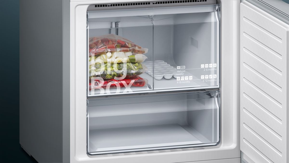 iQ300 Alttan Donduruculu Buzdolabı 193 x 70 cm Kolay temizlenebilir Inox KG56NVIF0N KG56NVIF0N-7