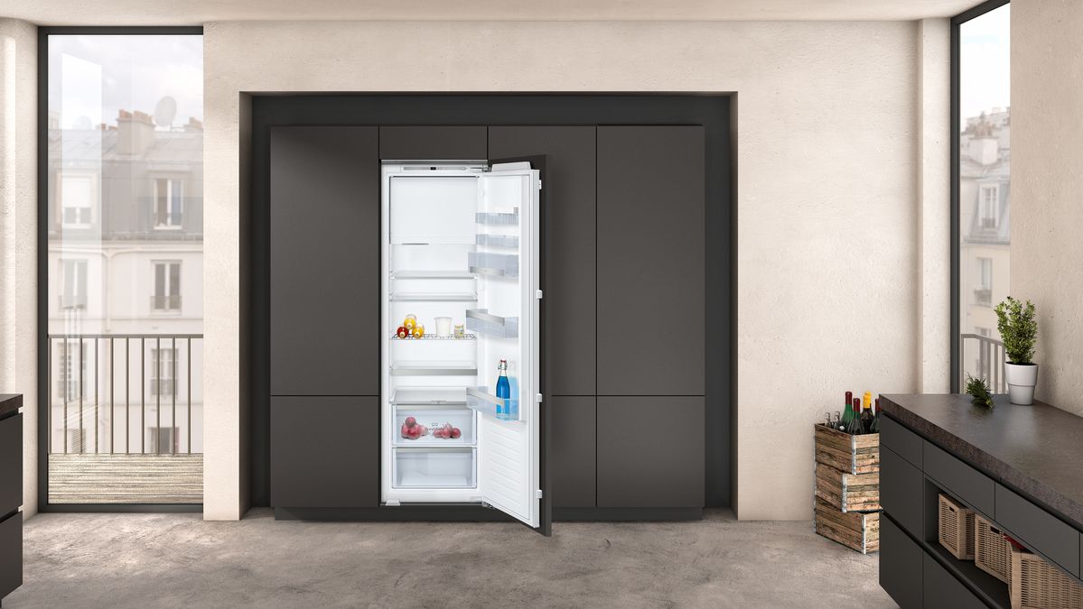 N 70 Built-in fridge with freezer section 177.5 x 56 cm flat hinge KI2823FF0G KI2823FF0G-2