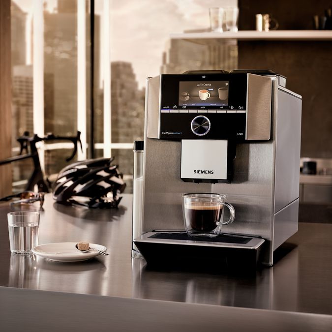 Helautomatisk kaffemaskin EQ.9 plus connect s700 Rostfritt stål TI9573X1RW TI9573X1RW-4