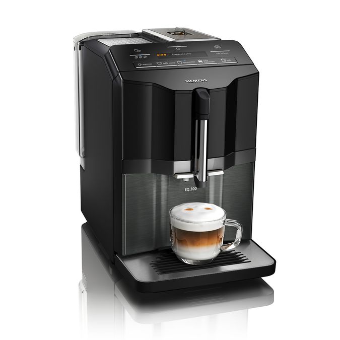 Helautomatisk kaffemaskin EQ.300 , Pianosvart TI355209RW TI355209RW-4