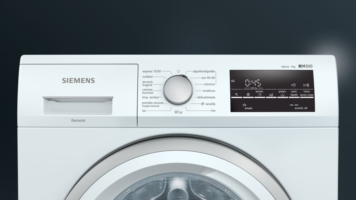 iQ500 washing machine, frontloader fullsize 9 kg 1200 rpm WM12UT64ES WM12UT64ES-3