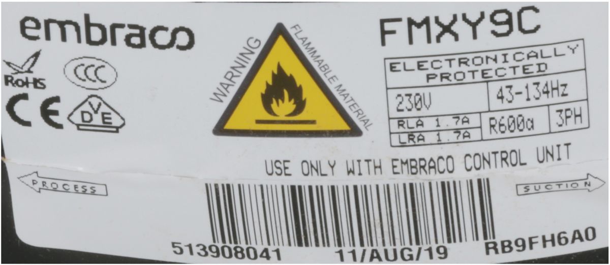 Compresor Embraco FMXY9C 00146078 00146078-3