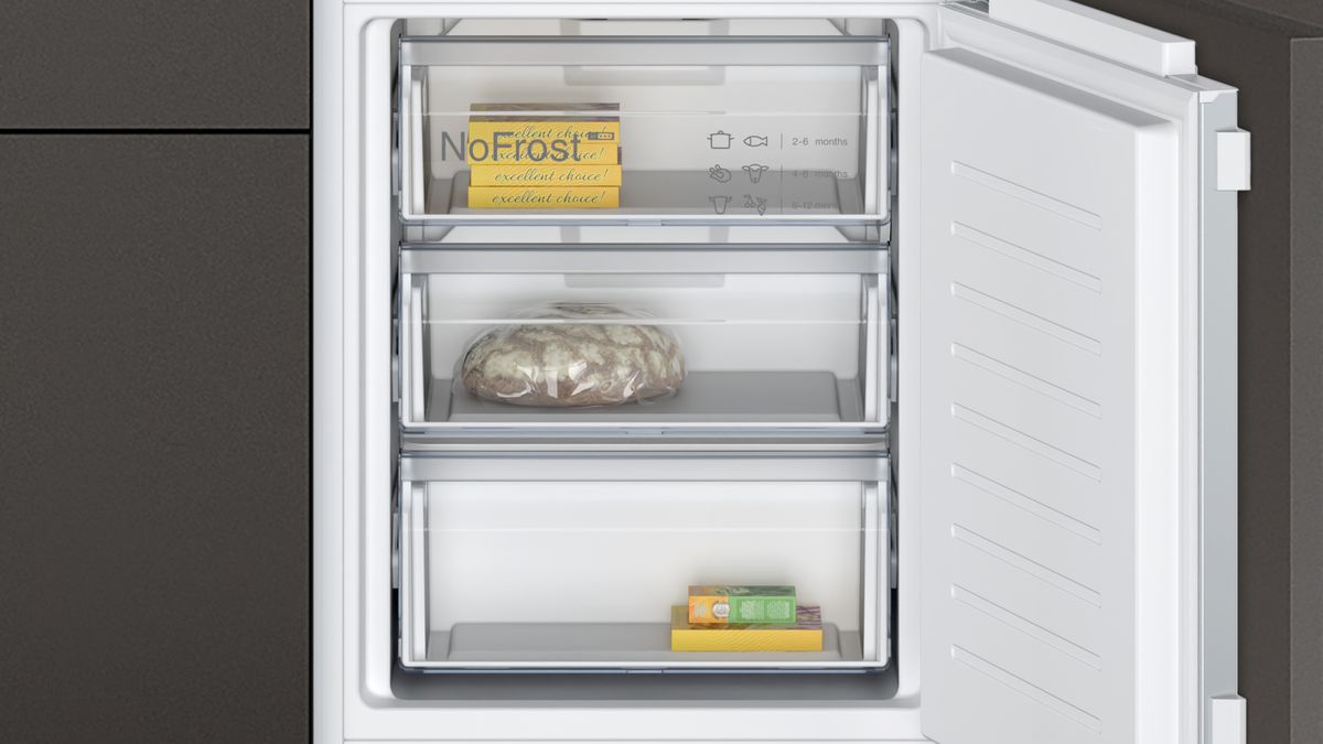 N 30 built-in fridge-freezer with freezer at bottom 177.2 x 54.1 cm flat hinge KI7861FE0G KI7861FE0G-6