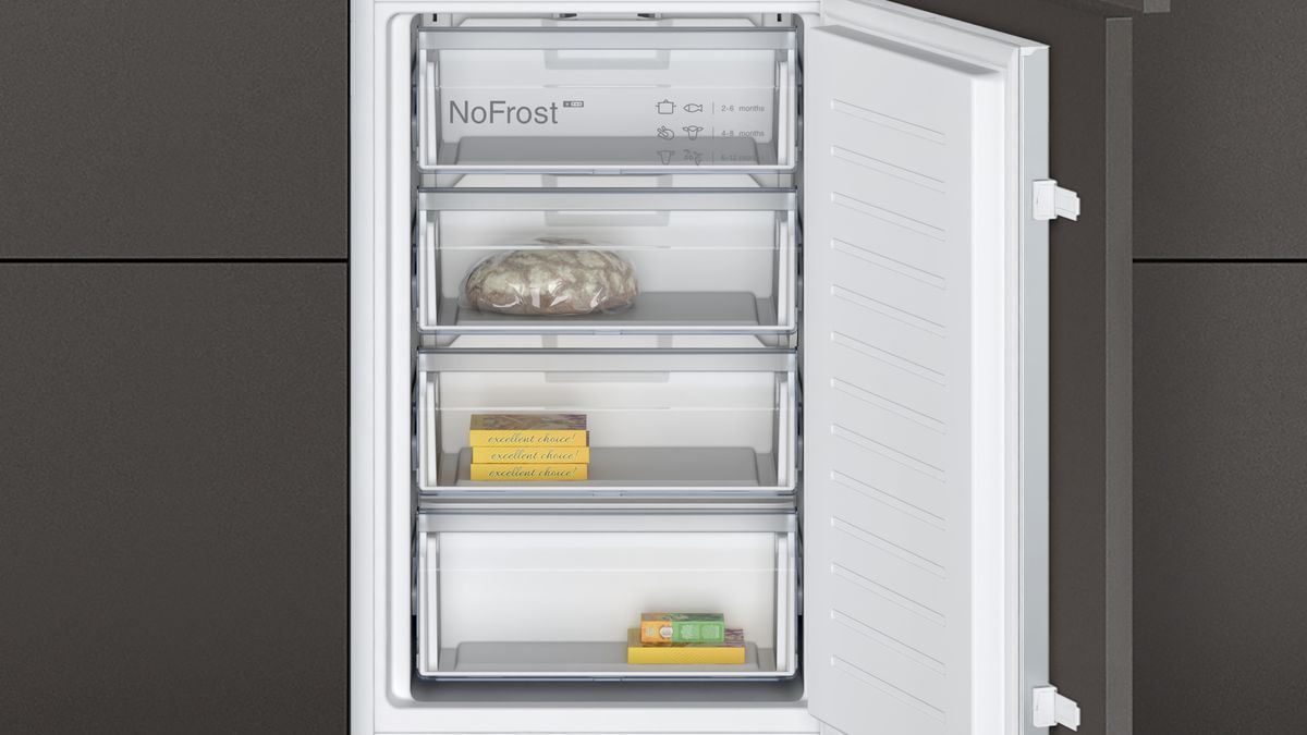 N 30 built-in fridge-freezer with freezer at bottom 177.2 x 54.1 cm sliding hinge KI7851SE0G KI7851SE0G-6