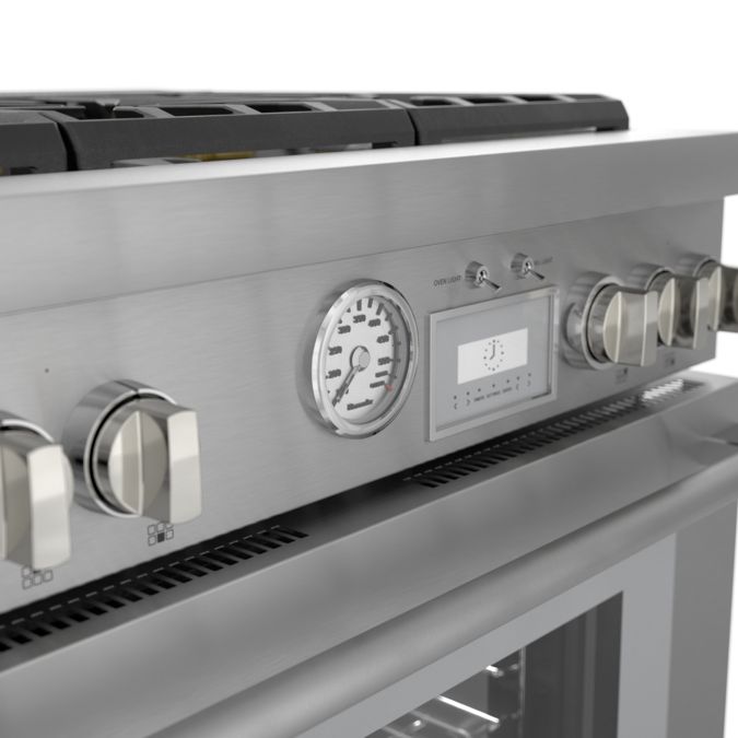 Gas Professional Range 36'' Pro Grand® Commercial Depth Stainless Steel PRG366WG PRG366WG-7
