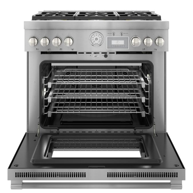 Gas Professional Range 36'' Pro Grand® Commercial Depth Stainless Steel PRG366WG PRG366WG-8