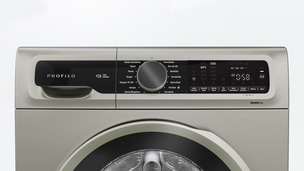 Çamaşır Makinesi 9 kg 1200 dev./dak., Gümüş CGA242XSTR CGA242XSTR-2