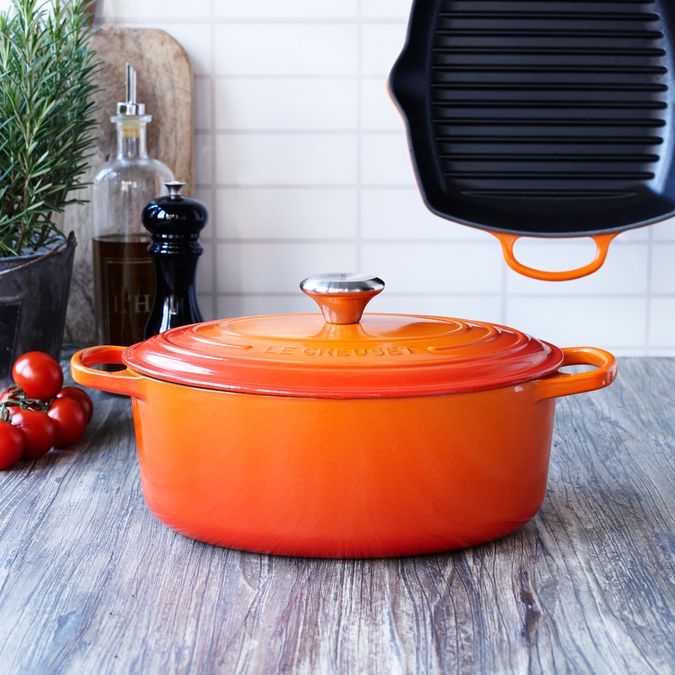 Le Creuset Serie Signature, Bräter Oval, Ofenrot, ø 31 cm 00578754 00578754-2
