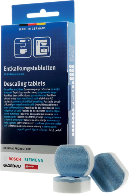 Accessoire de cuisine Bosch pastilles détartrantes pour machines à café  b/s/h