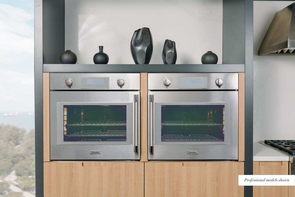 Masterpiece® Single Wall Oven 30'' Door hinge: Left, Stainless Steel MED301LWS MED301LWS-4