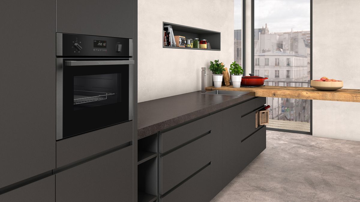 N 50 Built-in microwave oven with hot air 60 x 45 cm Graphite-Grey C1AMG84G0B C1AMG84G0B-4