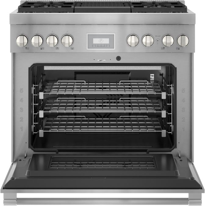 Gas Professional Range 36'' Pro Harmony® Standard Depth Stainless Steel PRG364WLH PRG364WLH-3