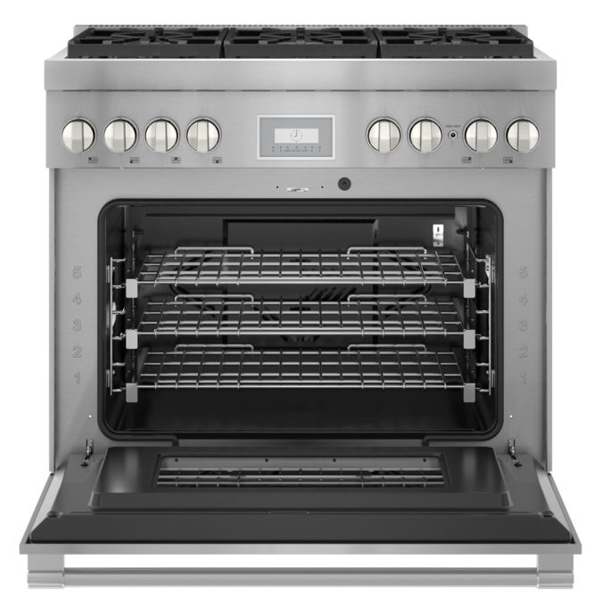 Gas Freestanding Range 36'' Pro Harmony® Standard Depth Stainless Steel PRG366WH PRG366WH-7