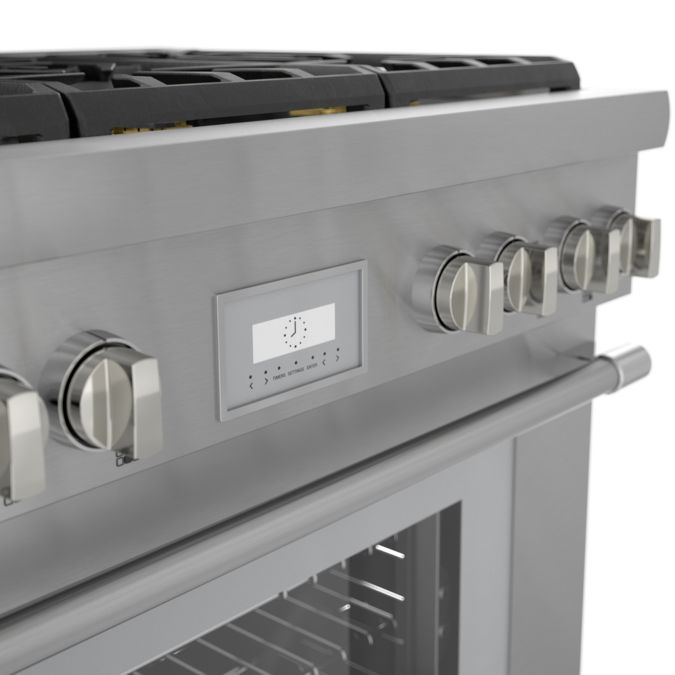 Gas Professional Range 36'' Pro Harmony® Standard Depth Stainless Steel PRG366WH PRG366WH-3