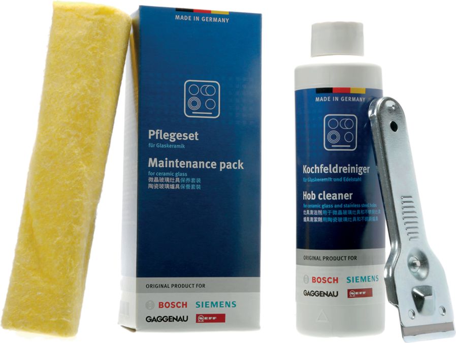 Ceramic glass care Maintenance Pack for ceramic and induction hobs Sucessor of 00311502 00311902 00311902-1