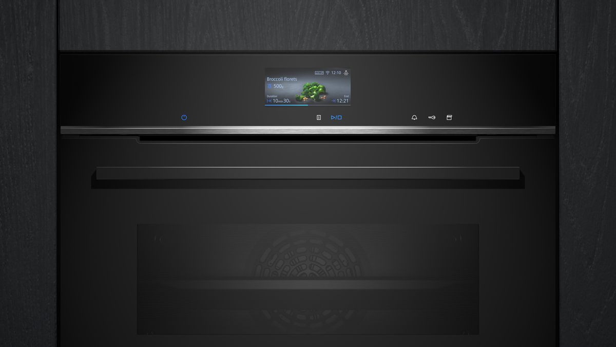 iQ700 Built-in oven with steam function 60 x 60 cm Black HS736G3B1 HS736G3B1-2
