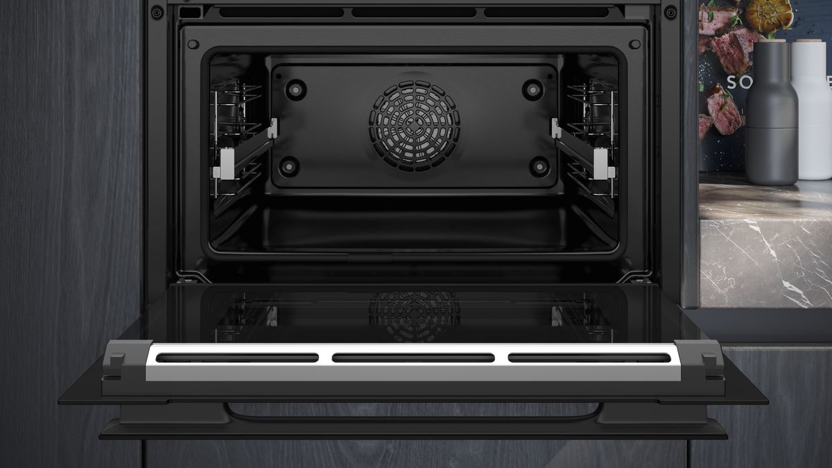 Horno Siemens Compact empotrado CB734G1B1 60 cm acabado negro