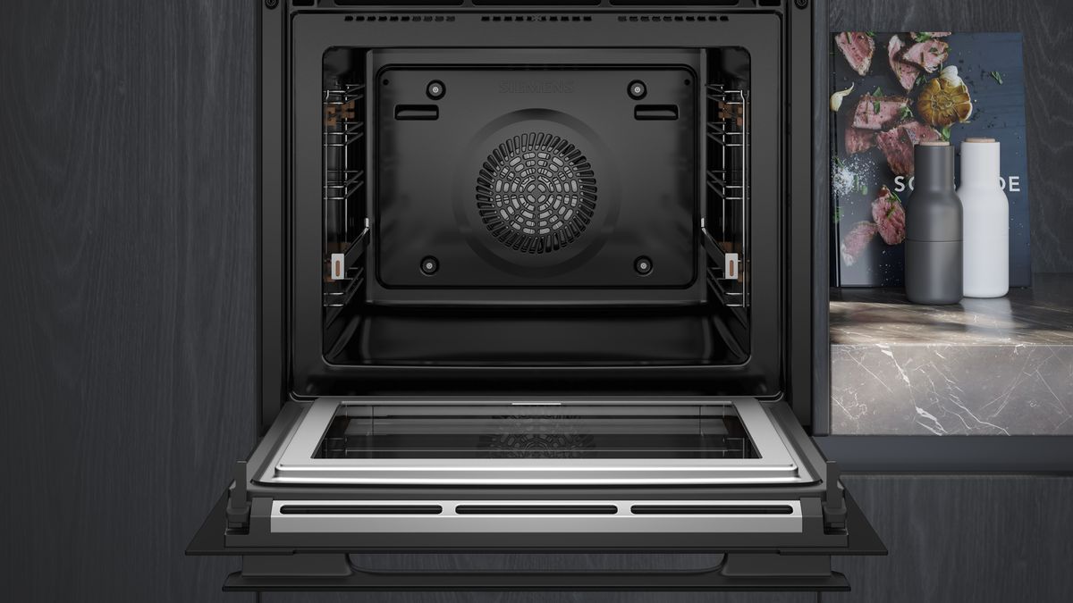 iQ700 built-in oven with steam- and microwave function 60 x 60 cm Black HN978GQB1 HN978GQB1-3