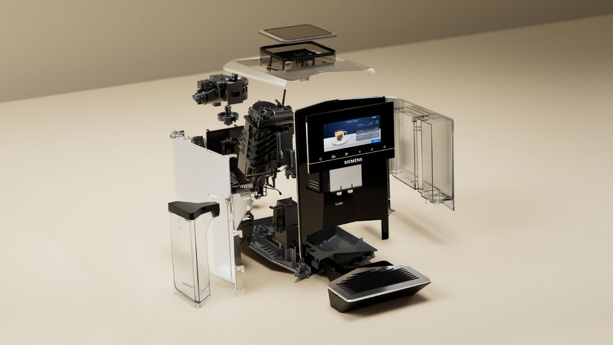 Helautomatisk espressobryggare EQ900 Svart TQ905R09 TQ905R09-10