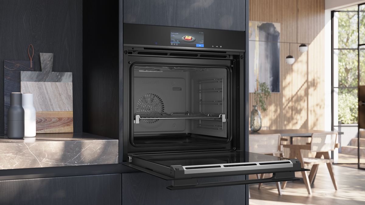 iQ700 Built-in oven with steam function 60 x 60 cm Black HS958GCB1 HS958GCB1-4