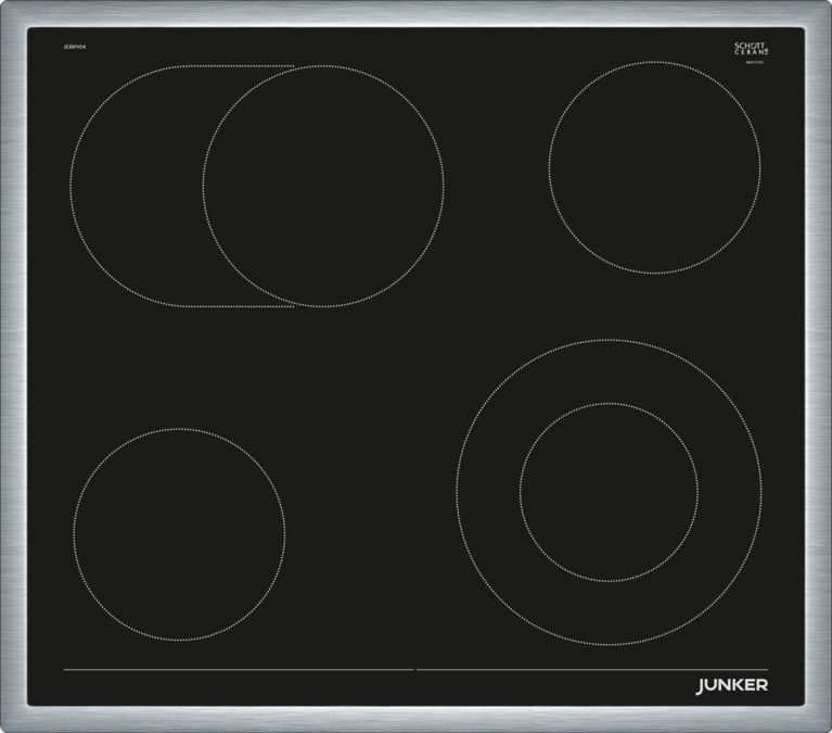 Electric hob 60 cm control panel on the cooker, surface mount with frame JE36FH54 JE36FH54-1