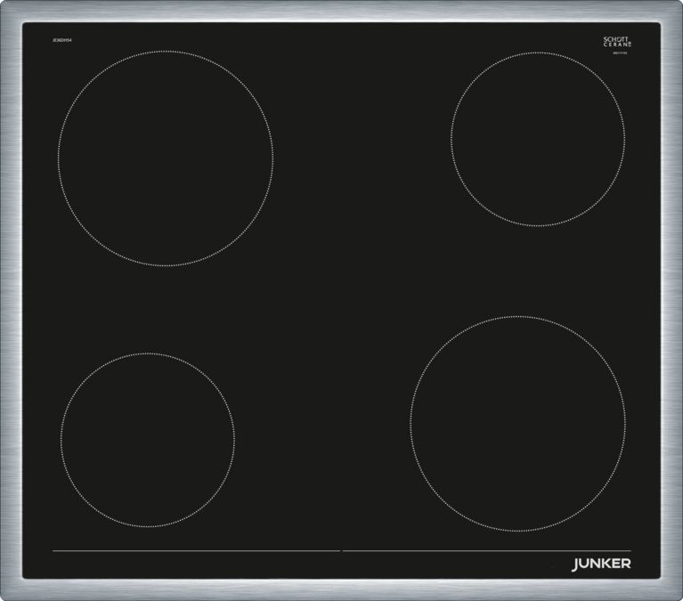 Electric hob 60 cm control panel on the cooker, surface mount with frame JE36DH54 JE36DH54-1