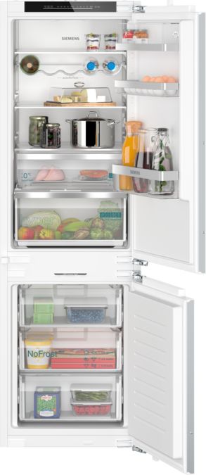 iQ500 Built-in fridge-freezer with freezer at bottom 177.2 x 55.8 cm soft close flat hinge KI86NADD0 KI86NADD0-1