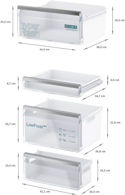 iQ300 Einbau-Kühl-Gefrier-Kombination mit Gefrierbereich unten 177.2 x 54.1 cm Schleppscharnier KI86VVSE0 KI86VVSE0-7