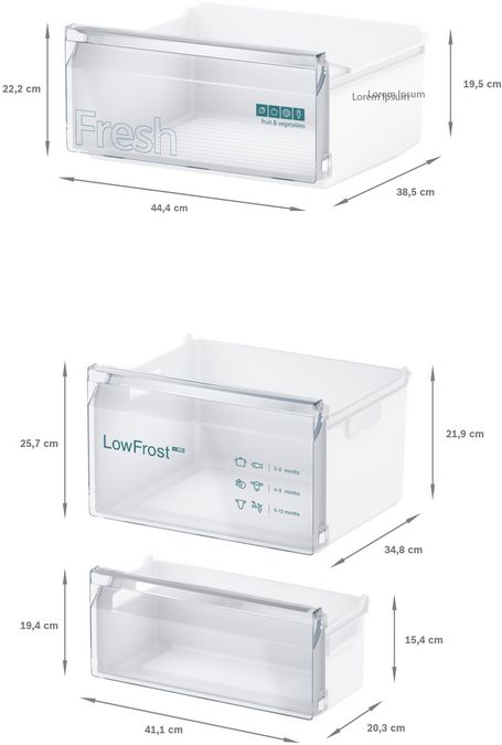 iQ100 Built-in fridge-freezer with freezer at bottom 177.2 x 54.1 cm sliding hinge KI87VNSF0G KI87VNSF0G-8