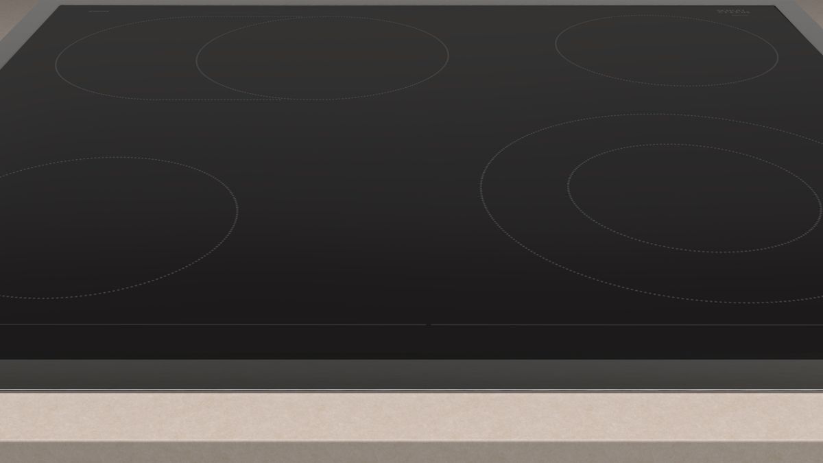 Electric hob 60 cm control panel on the cooker, surface mount with frame JE36FH54 JE36FH54-2