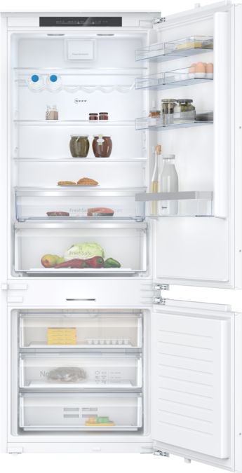 N 70 Built-in fridge-freezer with freezer at bottom 193.5 x 70.8 cm soft close flat hinge KB7966DD0 KB7966DD0-1