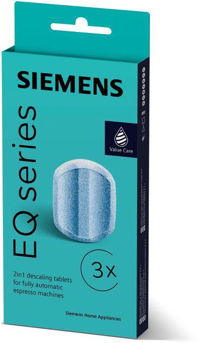 Descaling tablets Descaling tablets for fully automatic coffee machines Siemens A, 3 x 36g 00312094 00312094-1