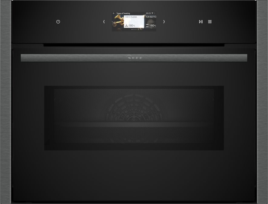 N 90 Built-in compact oven with microwave function 60 x 45 cm Graphite-Grey C24MS71G0B C24MS71G0B-1