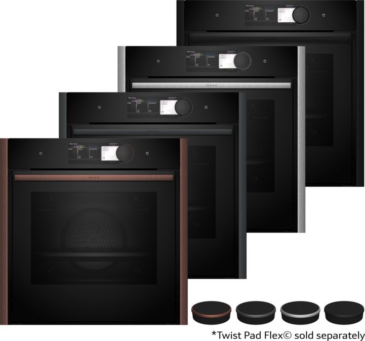 N 90 Built-in oven with added steam function 60 x 60 cm Flex Design B69VY7MY0 B69VY7MY0-1