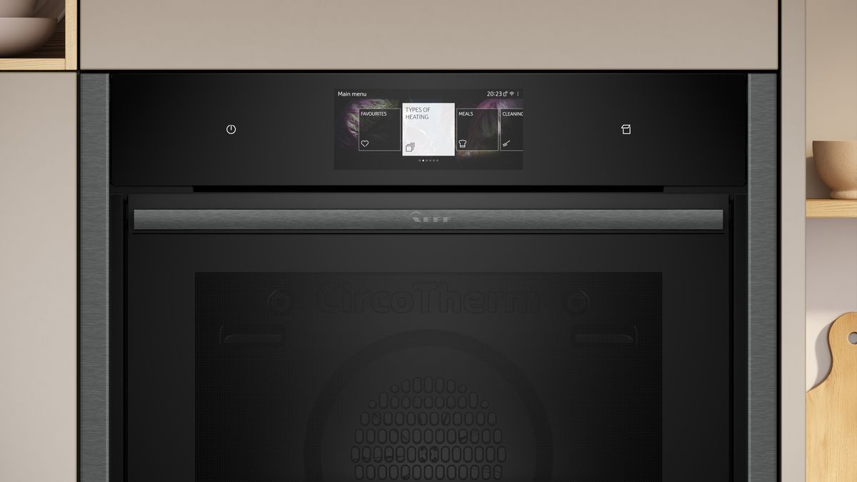 N 90 Built-in oven with steam function 60 x 60 cm Graphite-Grey B64FT53G0B B64FT53G0B-2
