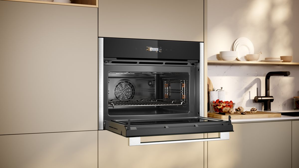 N 70 Built-in compact oven with microwave function 60 x 45 cm Stainless steel C24MR21N0B C24MR21N0B-4