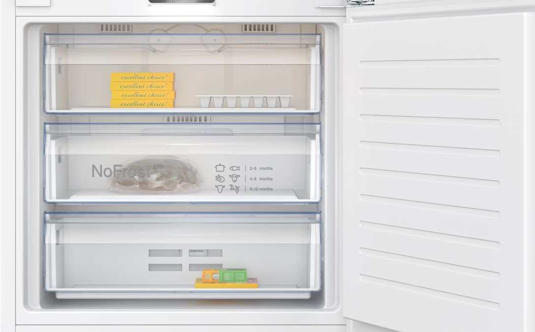 N 70 Built-in fridge-freezer with freezer at bottom 193.5 x 70.8 cm soft close flat hinge KB7966DD0 KB7966DD0-5
