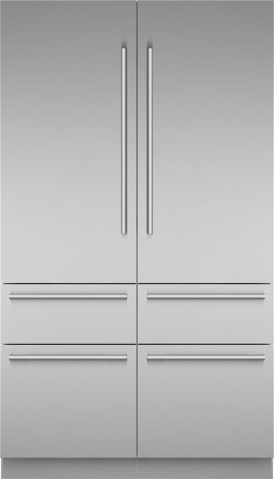 Freedom® Réfrigérateur combiné intégrable à portes françaises avec congélateur en bas  Masterpiece® Inox T48BT110NS T48BT110NS-1