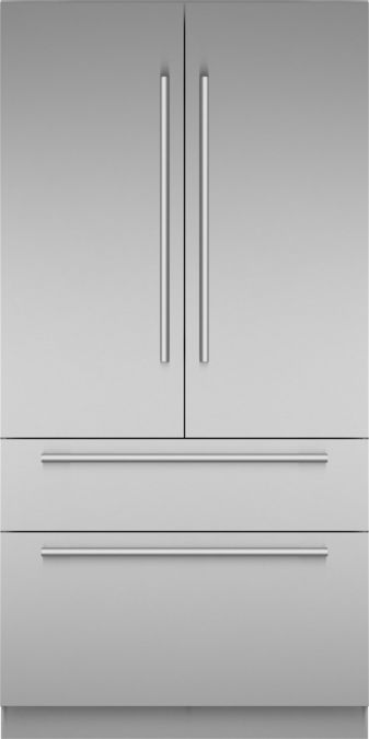 Freedom® Réfrigérateur combiné intégrable à portes françaises avec congélateur en bas  Masterpiece® Inox T42BT110NS T42BT110NS-1
