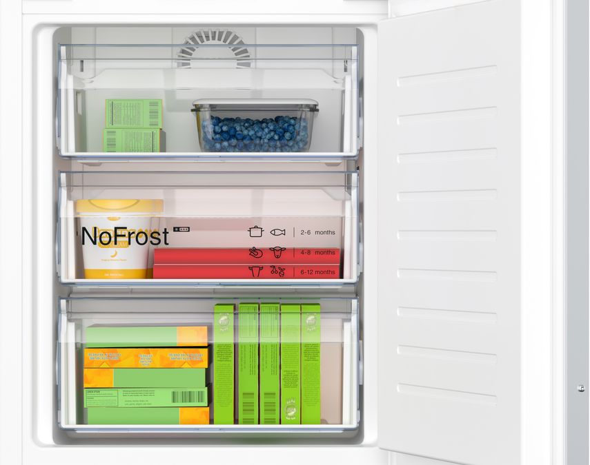 N 70 Built-in fridge-freezer with freezer at bottom 177.2 x 55.8 cm soft close flat hinge KI7863DD0G KI7863DD0G-5