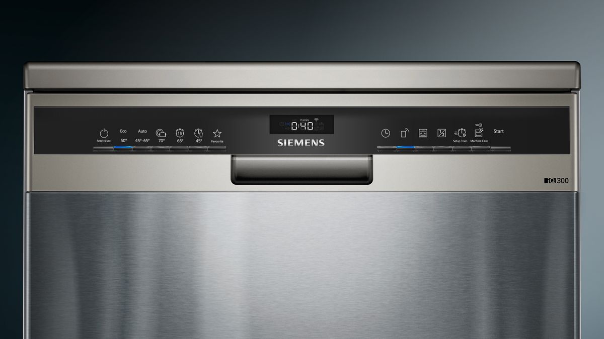 Lave-vaisselle pose-libre, 60 cm, blackSteel Siemens SN23EC03ME