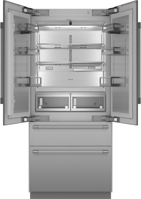 Freedom® Réfrigérateur combiné intégrable à portes françaises avec congélateur en bas 36'' Professional Inox T36BT120NS T36BT120NS-3
