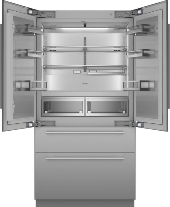 Freedom® Réfrigérateur combiné intégrable à portes françaises avec congélateur en bas  Masterpiece® Inox T42BT110NS T42BT110NS-3